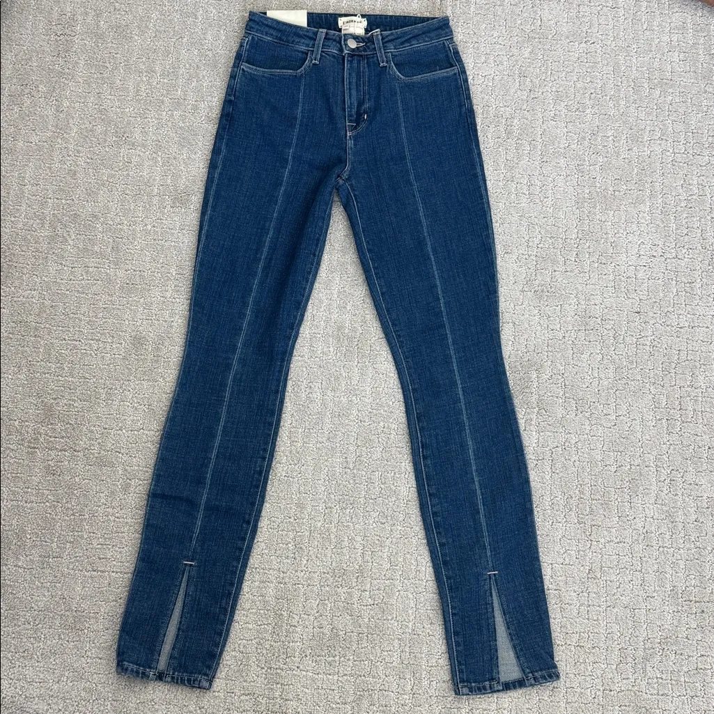 NEW NWT L'Agence Jyothi High Split Ankle Jeans straight leg denim - Image 2