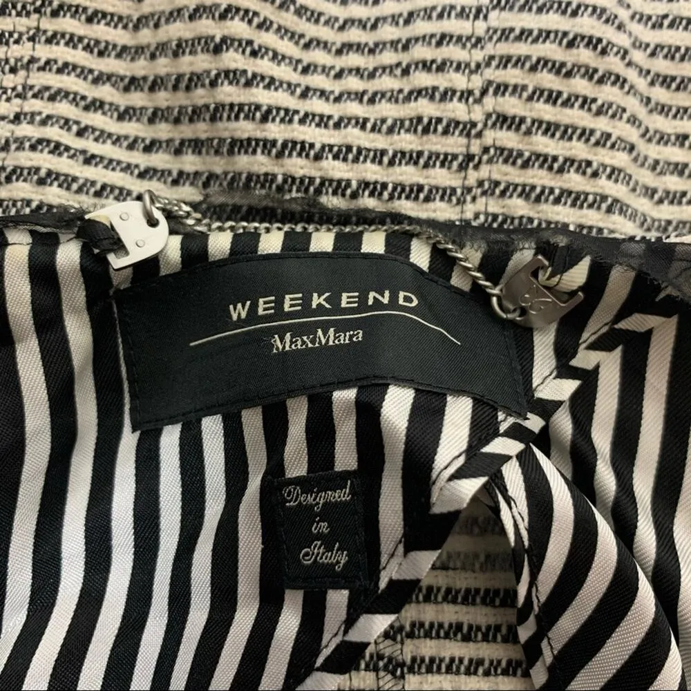 Weekend Max Mara striped silk trimmed jacket - Image 6