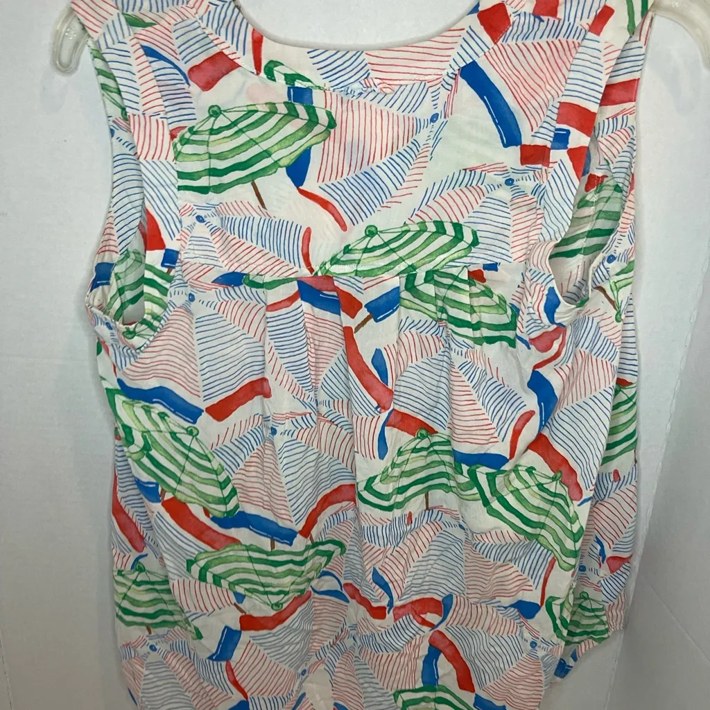 Maeve Multicolor Sleeveless Blouse - Image 2