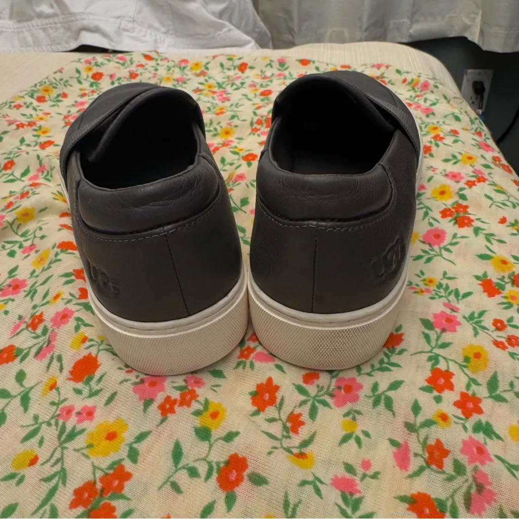 UGG Black Leather Flats - Image 4