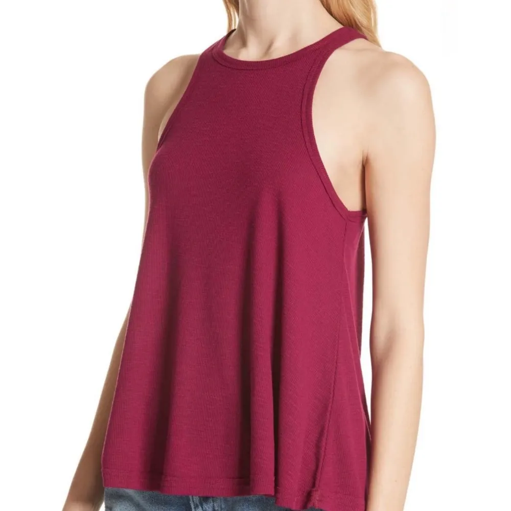 Free People Wine Long Beach tank Top S - Image 4
