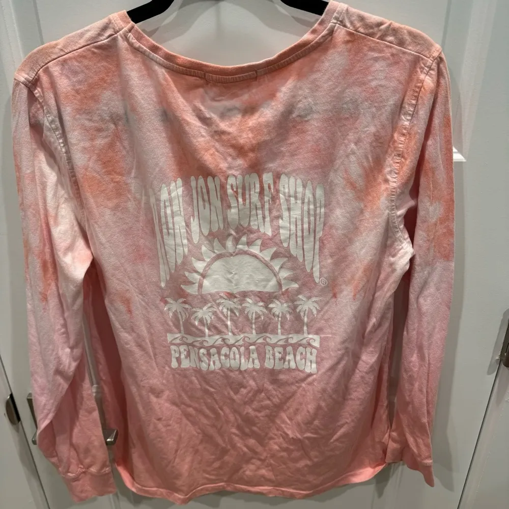 NWOT Ron Jon womens small pink tie dye long sleeve Pensacola Beach - Image 4
