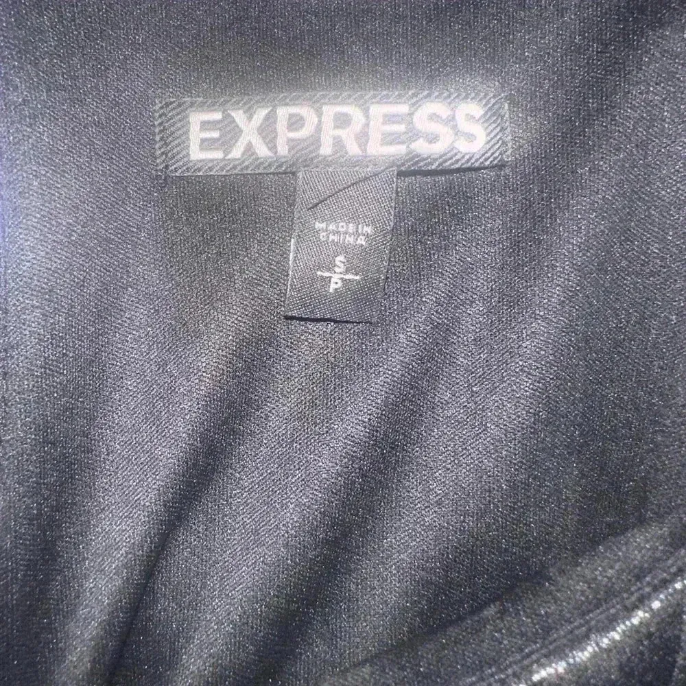 Express Black Pleated Spaghetti Strap Top - Image 3