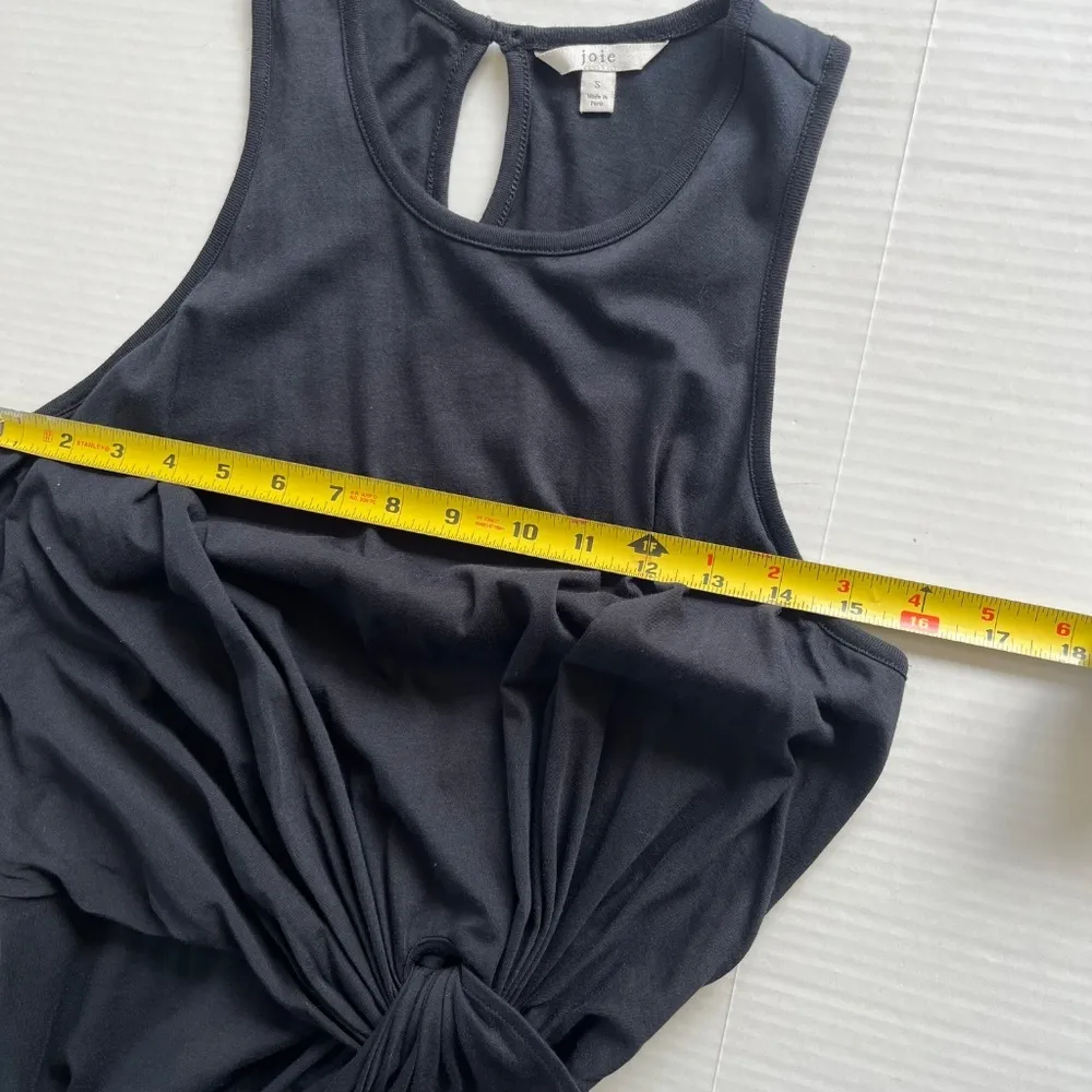 Joie Sleeveless Twist Front Wrap Waist‎ High Low Hem Split Midi Dress Size S - Image 8