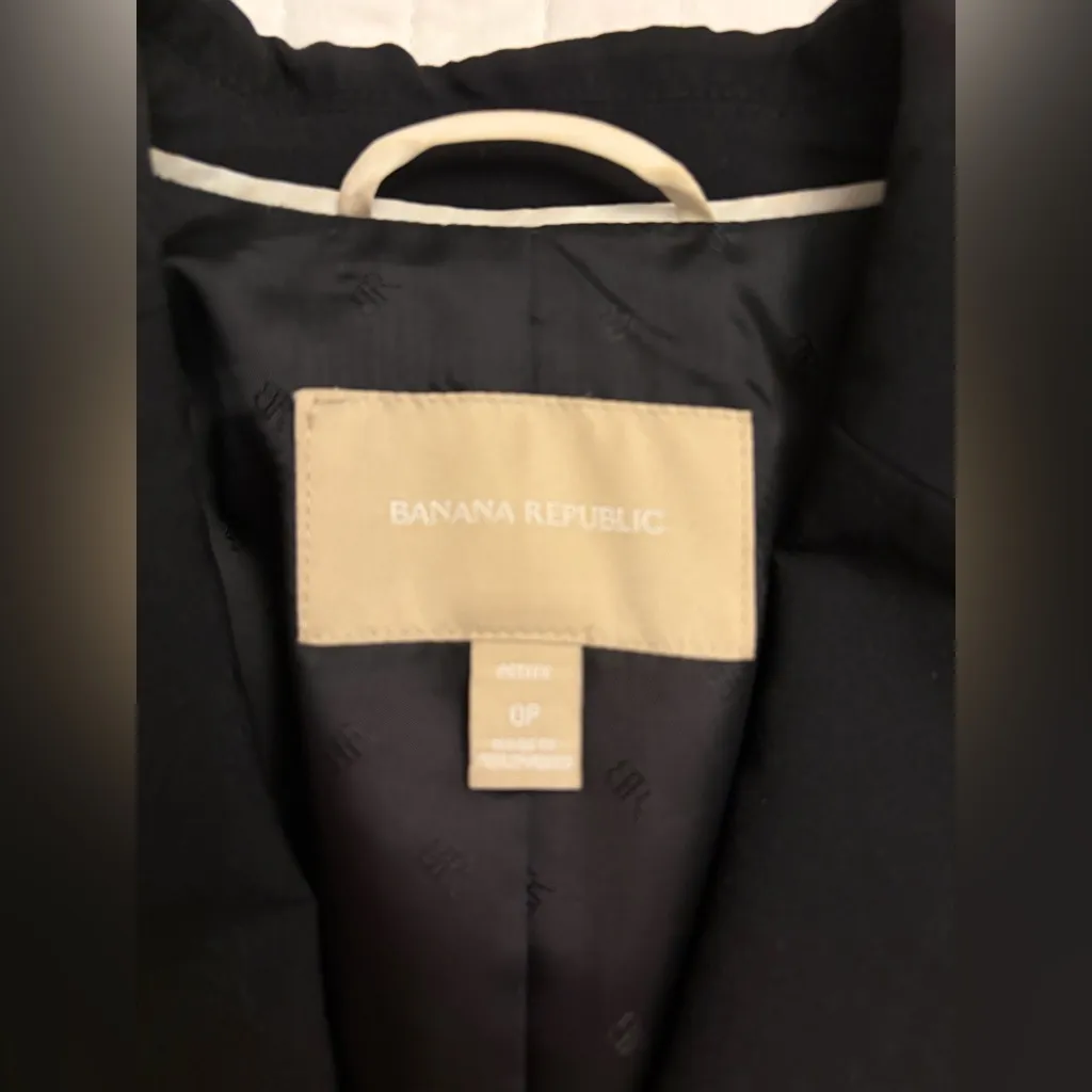Banana Republic black wool blazer pants suit set - Image 4