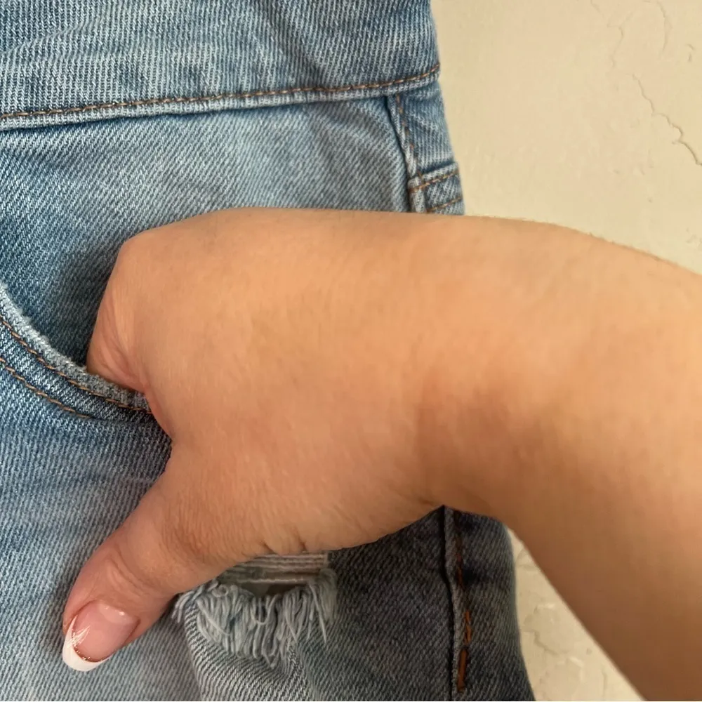 Celebrity Pink Exposed Button Fly‎ Denim Shorts - Image 4