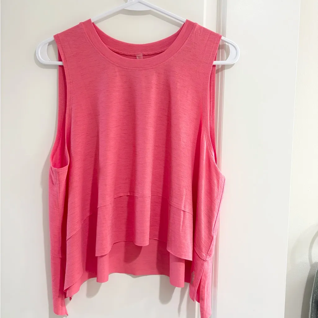 NWT Free People Movement oversized inspire tank size S Pink - Image 2