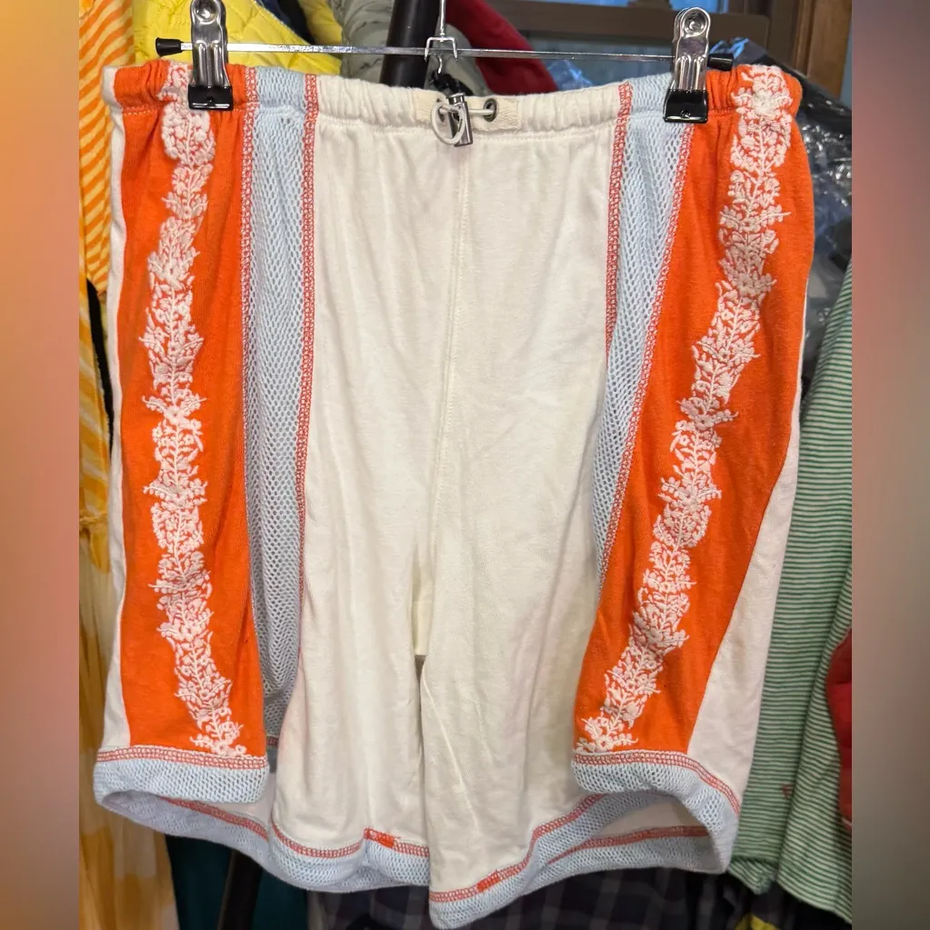 NWT Free People FP Movement Way To Go Shorts - Flower Embroidery Coral Combo - S - Image 9