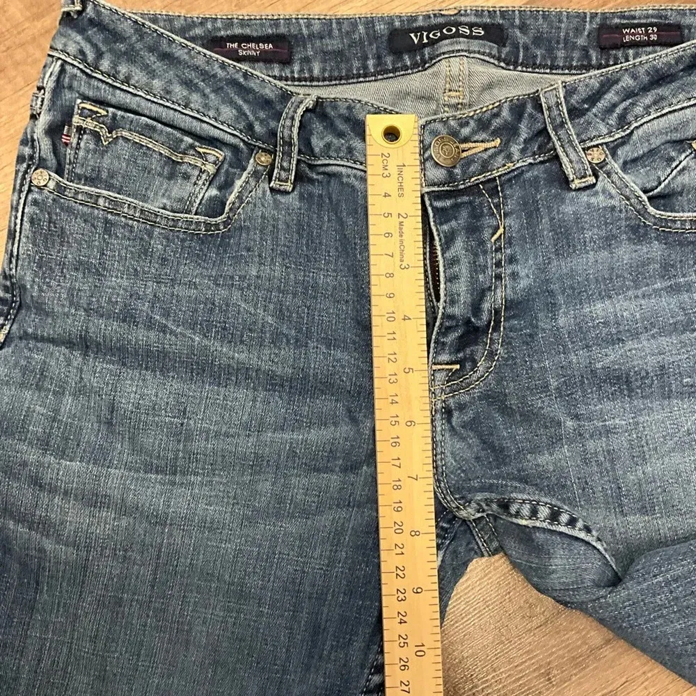 Vigoss  Jeans The Chelsea Skinny Women’s Size 29x30 Medium Wash Denim Casual - Image 3