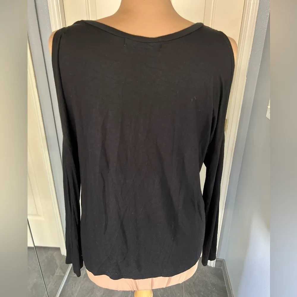 Project Social T‎ Golden Sun Graphic Cold Shoulder T Shirt - Image 4