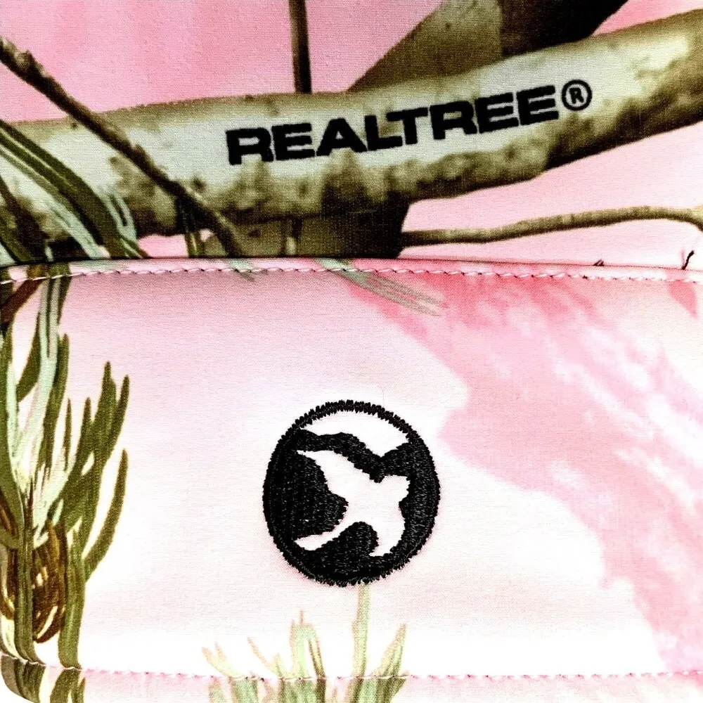 Realtree Gander Mountain Camo Jacket Fleece Lined  Zip Up M Pink Black Hunting - Image 9