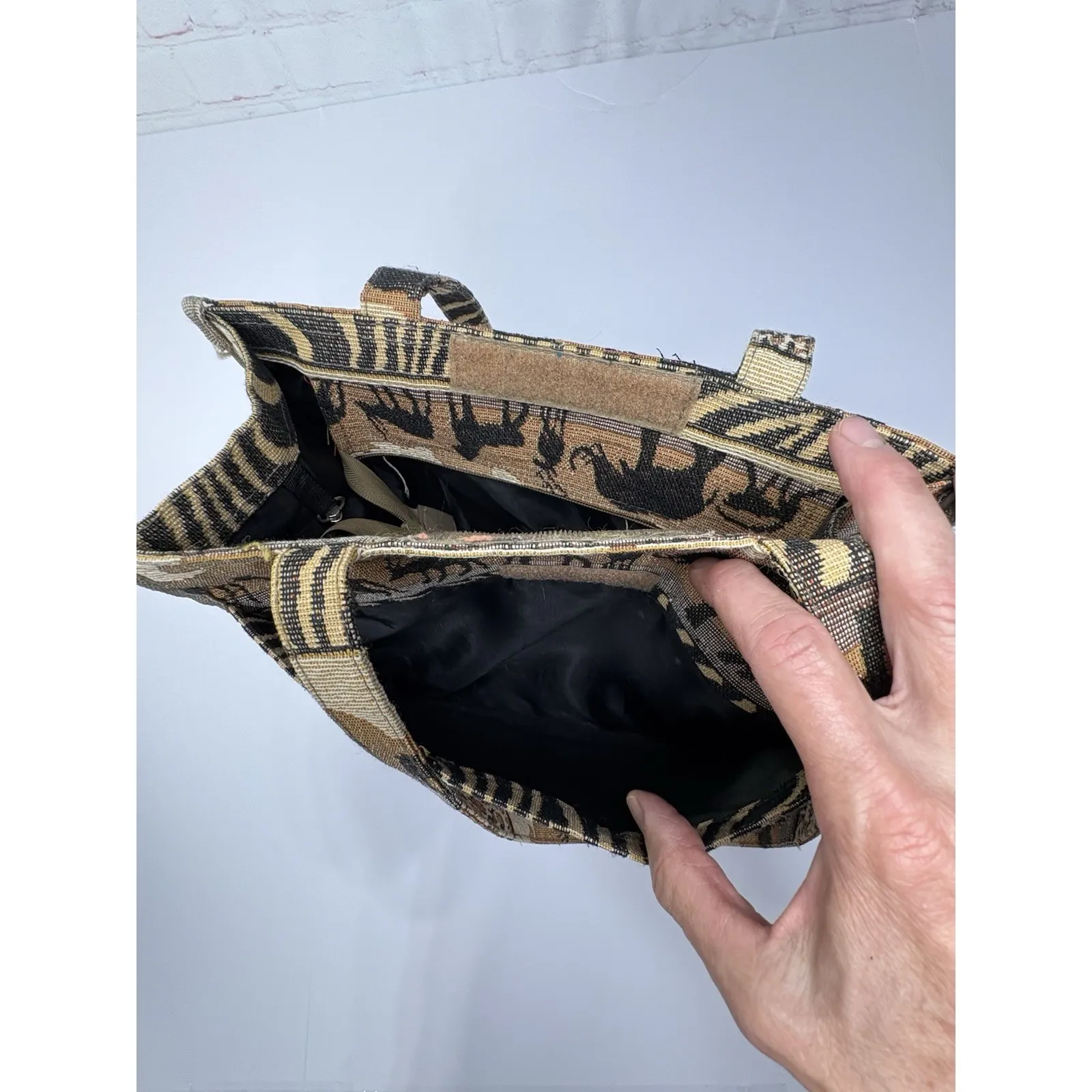 Jade Tapestry Shoulder Tote Bag Safari Animal Print Africa Wildlife Zebra Giraff - Image 7