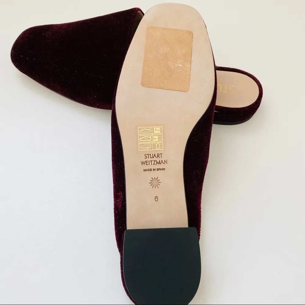 Stuart Weitzman velour mules NEW - Image 4