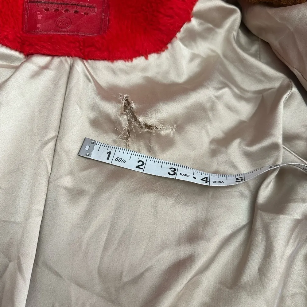 BLANK NYC GUC ** SEE FLAWS** Rainbow Pop Faux Fur Jacket, Size XS, 20” p2p - Image 10