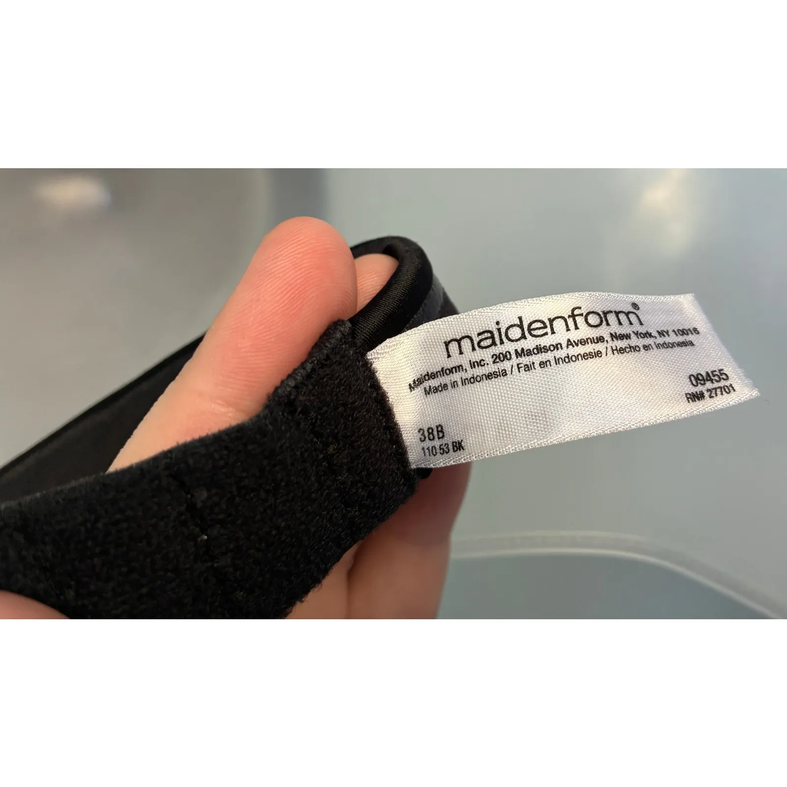 Maidenform Strapless Push Up Bra Black 38B - Image 6