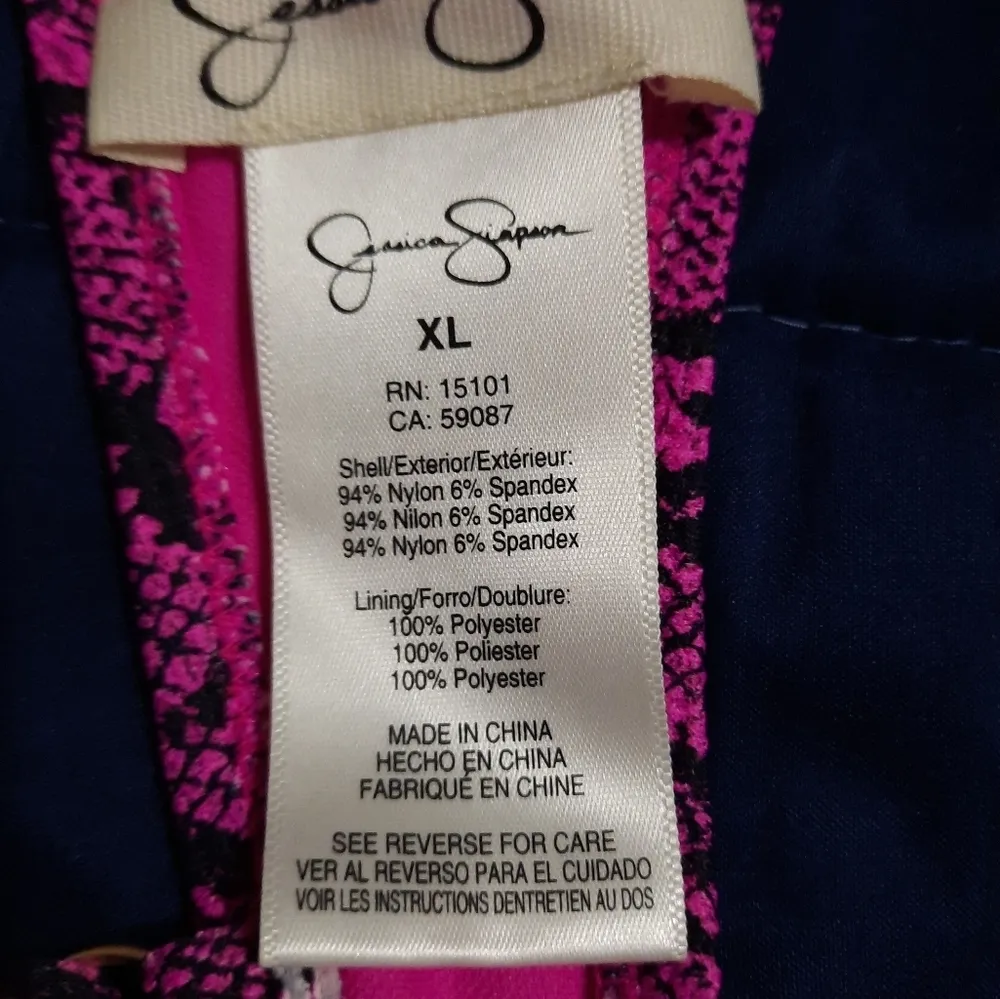 Jessica Simpson Snake Print Bikini Top Size XL - Image 5