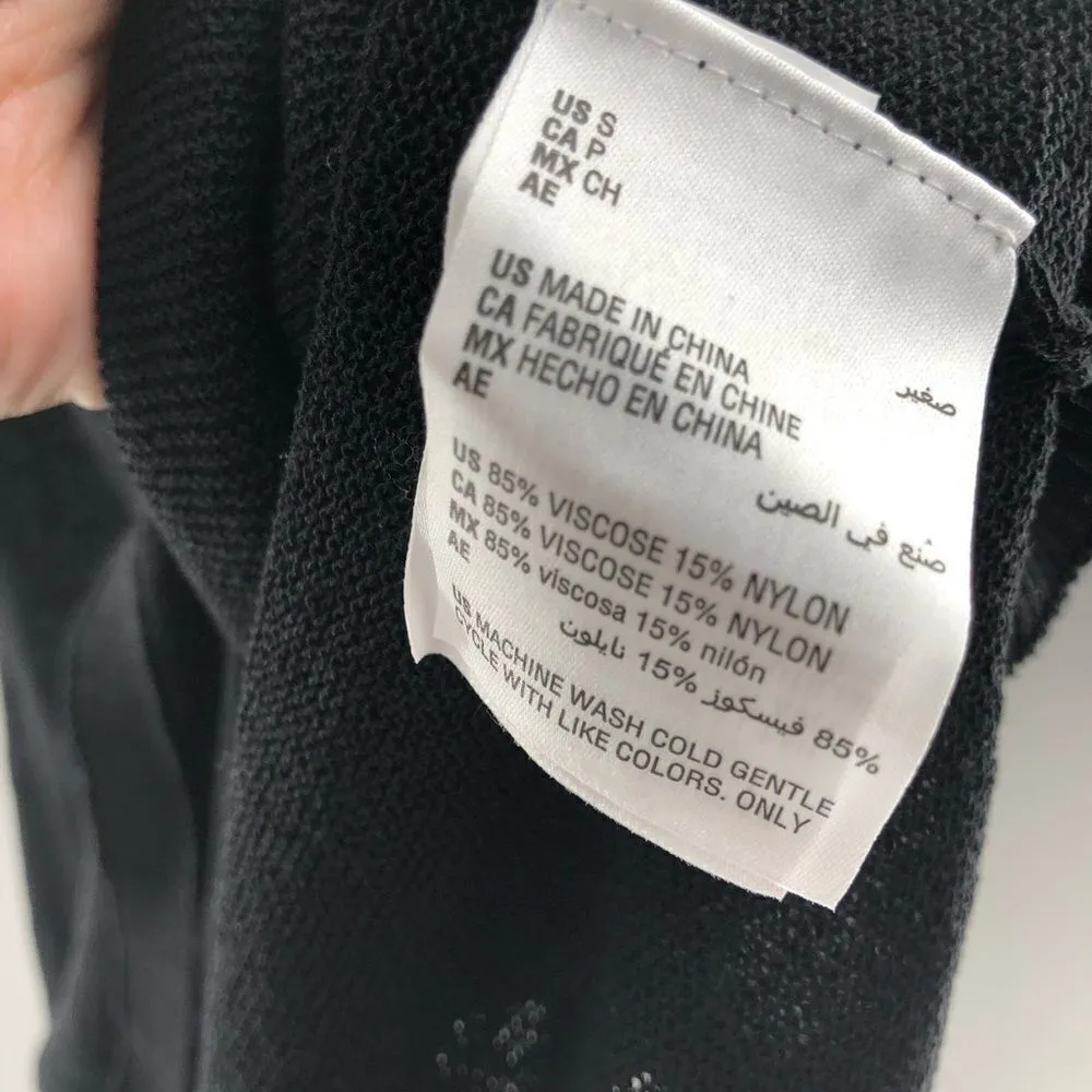 ‎alfani button front cardigan deep black small - Image 6