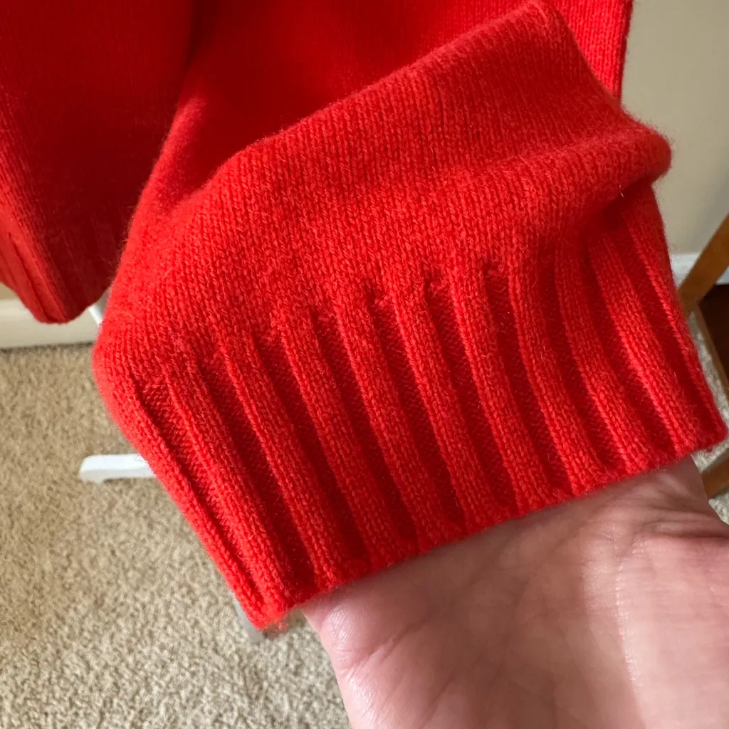 Tory Burch 100% Cashmere Turtleneck Sweater in Red - Image 7