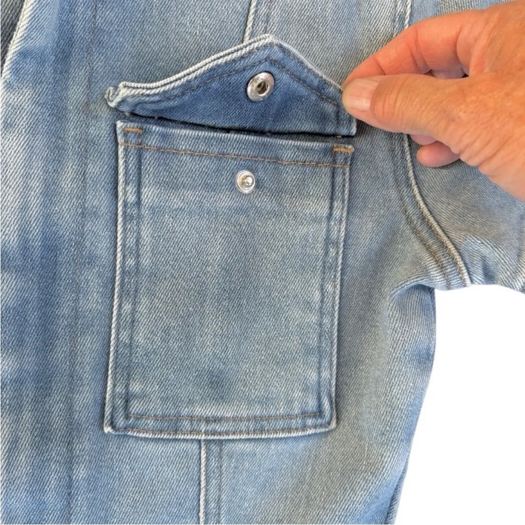 NWOT Good American Fit For Success Denim Jumpsuit Size XS Retail $199.00 - Image 10