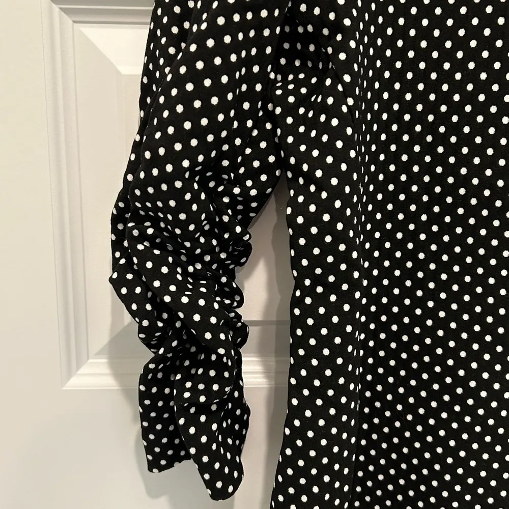 Jules & Leopold Polka Dot Jacket Black White Size S - Image 3