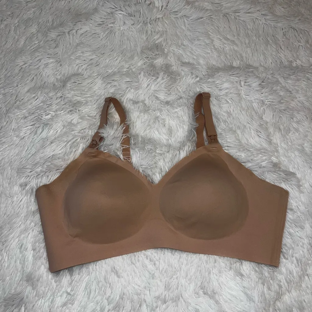 Mom Cozy Nude Breastfeeding and Nursing Bra size 3XL - Image 2