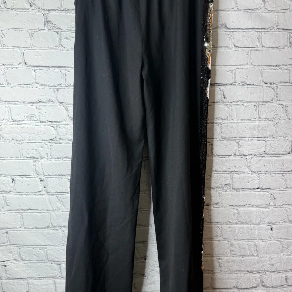 Milly Black Sequin women’s pants size medium - Image 11