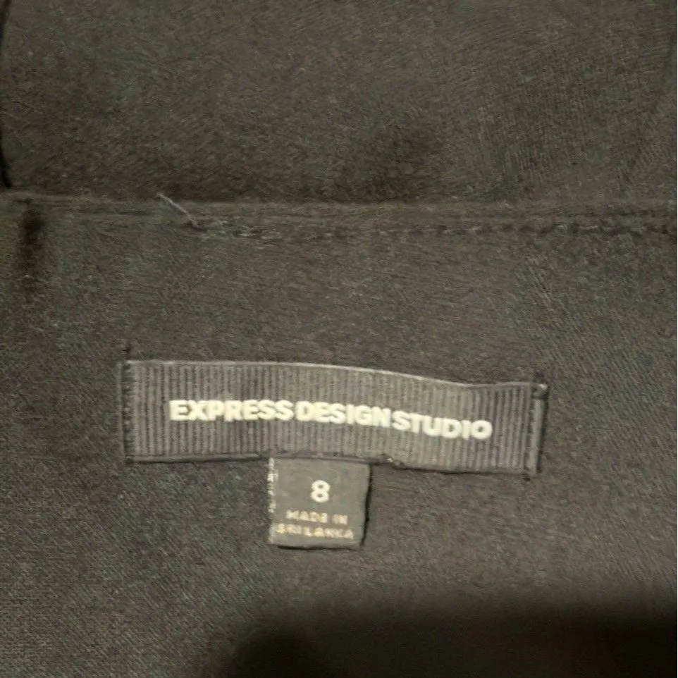 Express Design Studio Women's  Skirt Black Knee Length Pencil Skirt Sz 8 Retro - Image 7