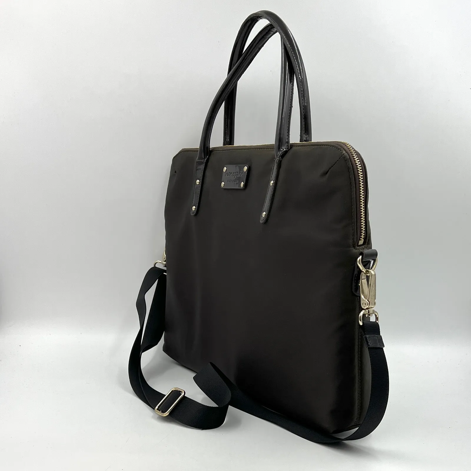 Kate Spade Laptop Bag Brown Nylon Messenger - Image 6