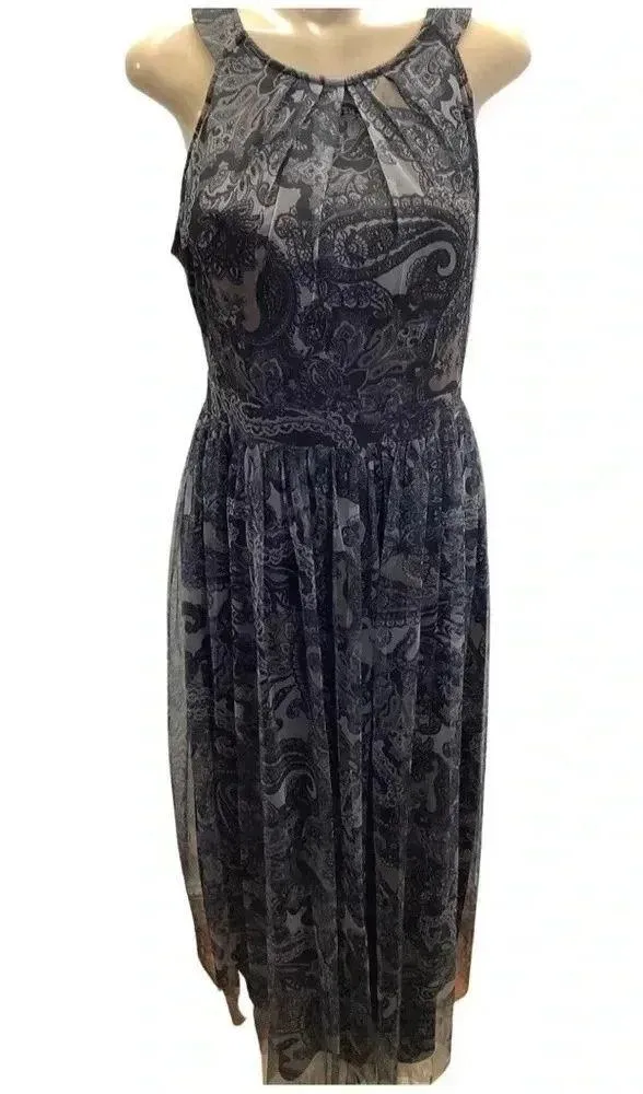 Candalite Size Large Paisley Print Sleeveless Dress With Lining. New With Tags - Image 8