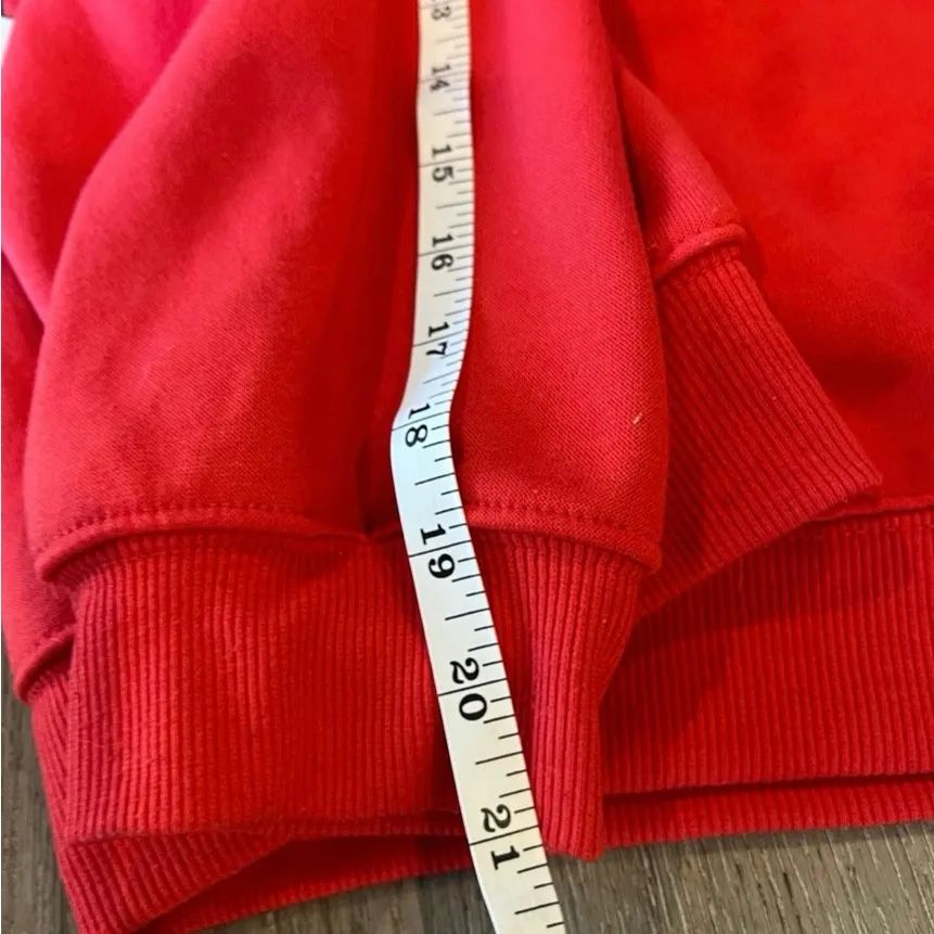 Looney Tunes Warner Brothers sweatshirt hoodie jacket Red Size M - Image 6