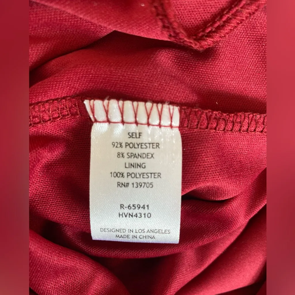 NWT Emerald Sundae Satin Dress Wine Juniors Size XL - Image 11