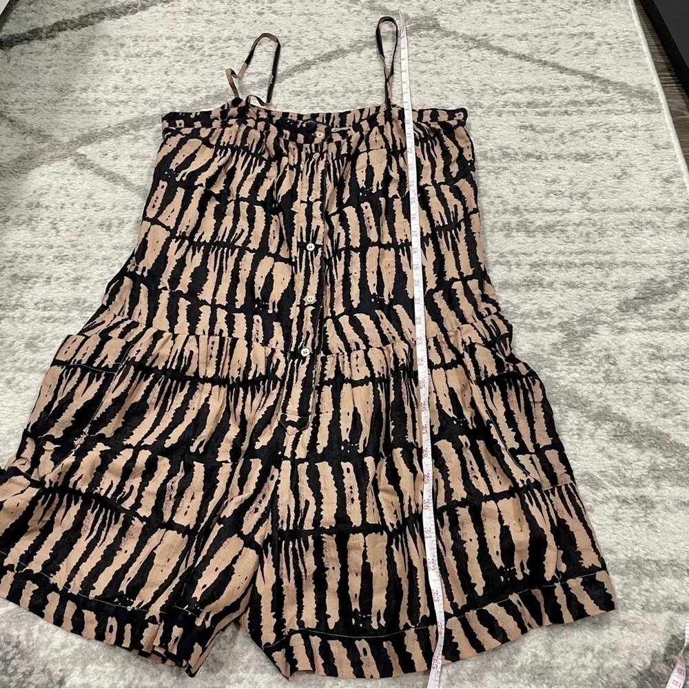 French Connection Tan and Black Romper - Image 9