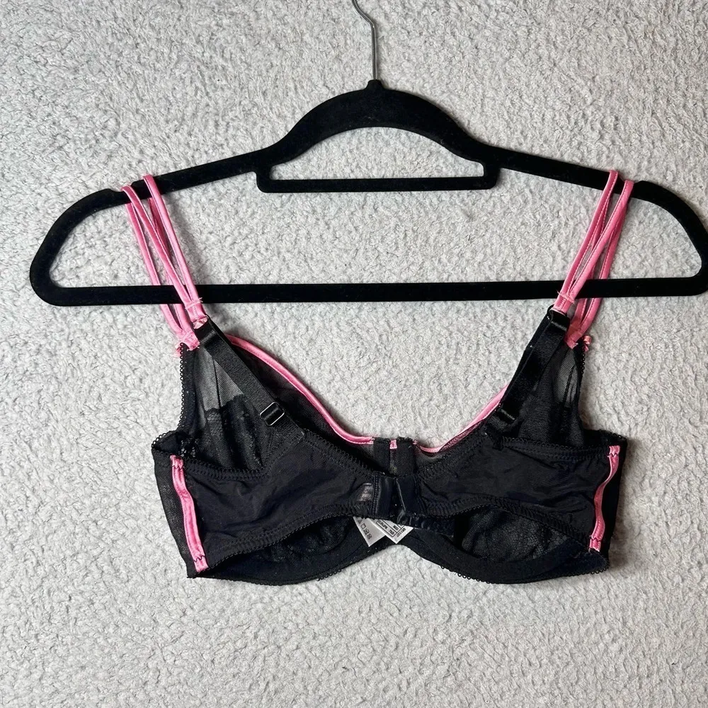 b.tempt'd by Wacoal Bra Womens 34D‎ Black Flirt Alert Lace Underwire Nordstrom Size undefined - Image 2