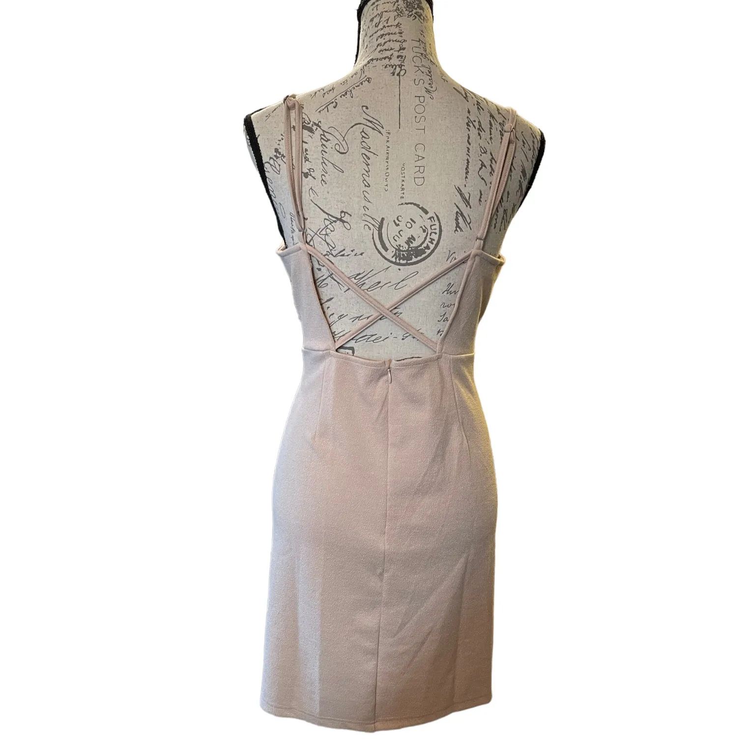 BP Moonlight Beige Spaghetti Strap Dress Size X-Large - Image 2