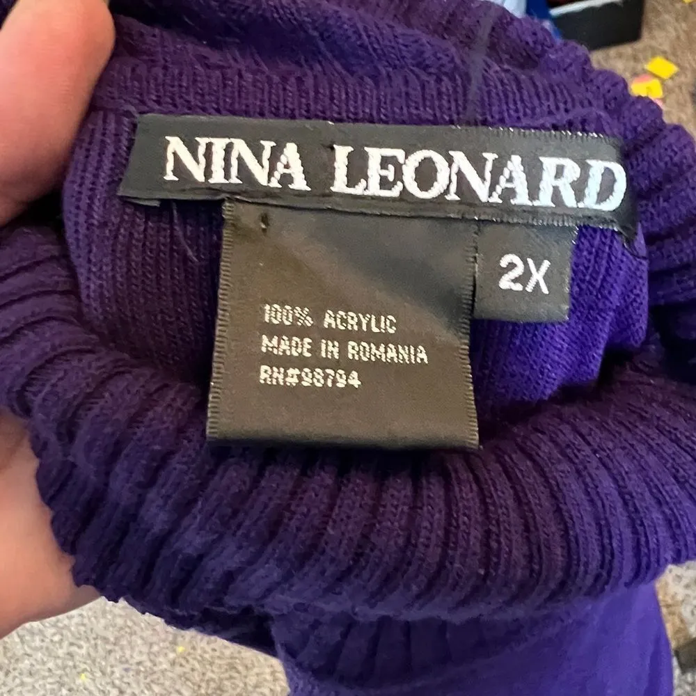 QVC Nina‎ Leonard Sweater Dress nwt - Image 3