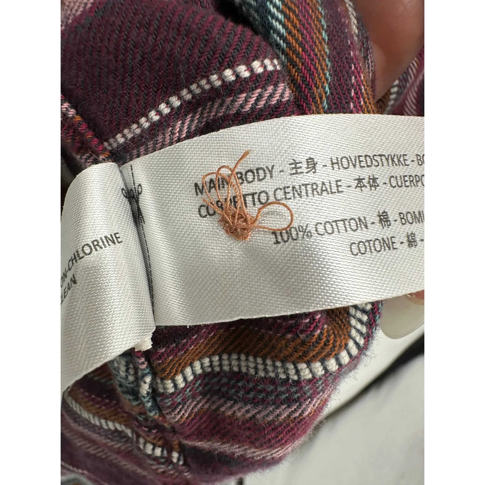 Ariat Womens Purple Striped Pullover Tunic Flannel Size M Relaxed Casual Western - Image 7