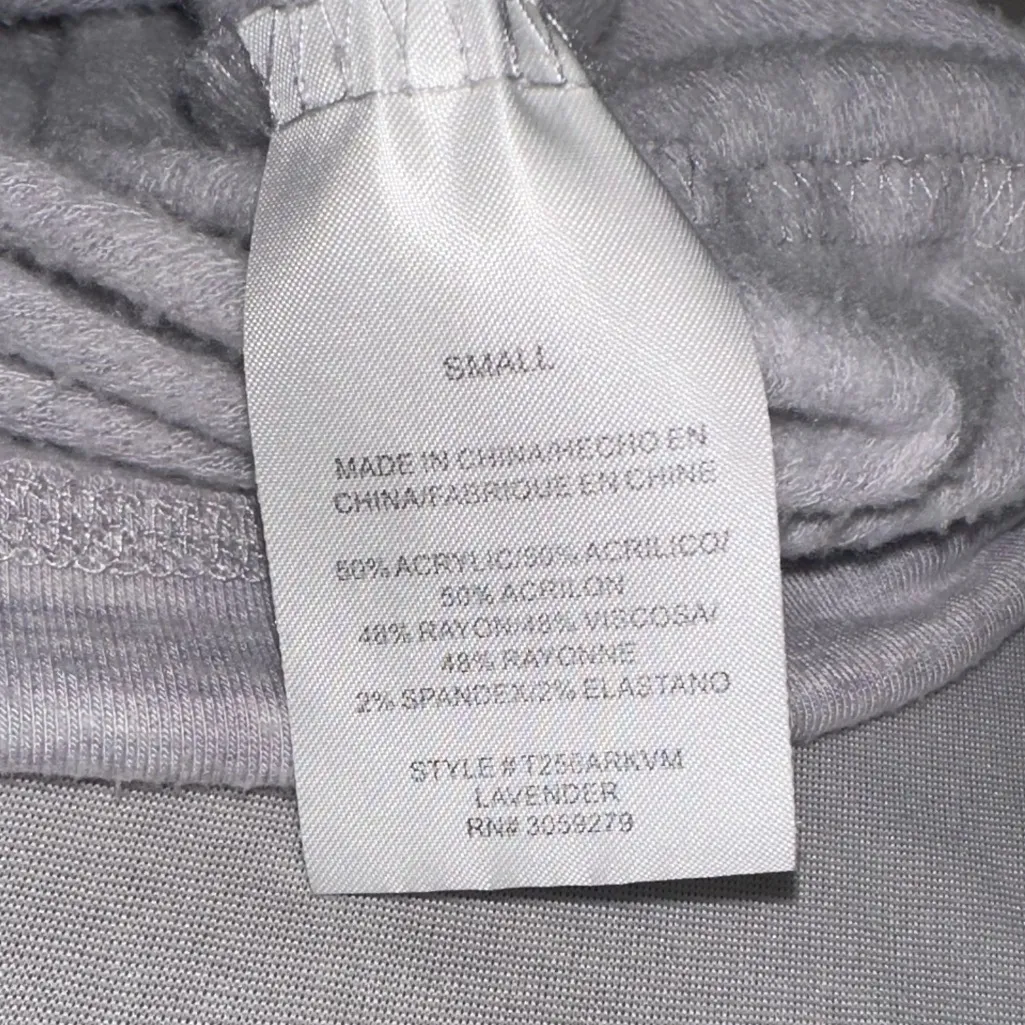 Thread & Supply • Lavender “That Cozy Life” Cinch Waist Top Women’s Size Small Gray - Image 6