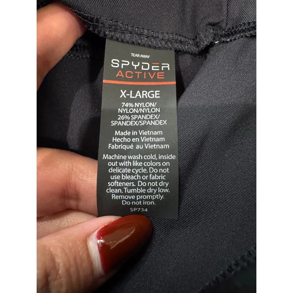 Spyder Active Women's XL Black Wide Leg Zip Pocket High Waist Yoga Pants NWT - Image 4
