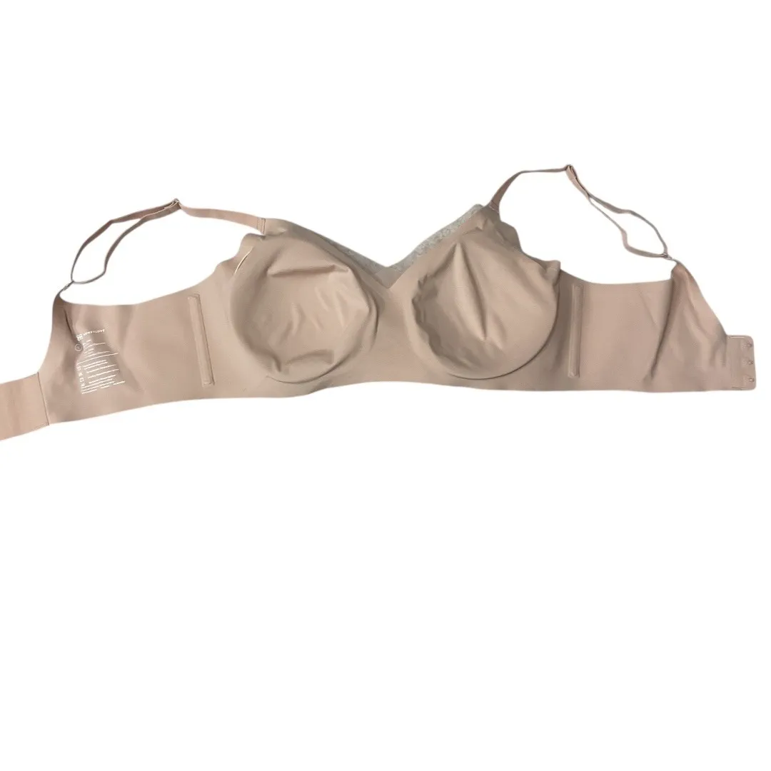 Honeylove Liftware CrossOver Wireless Mesh Stretch CrossOver Bra Sand Size Large Tan - Image 11
