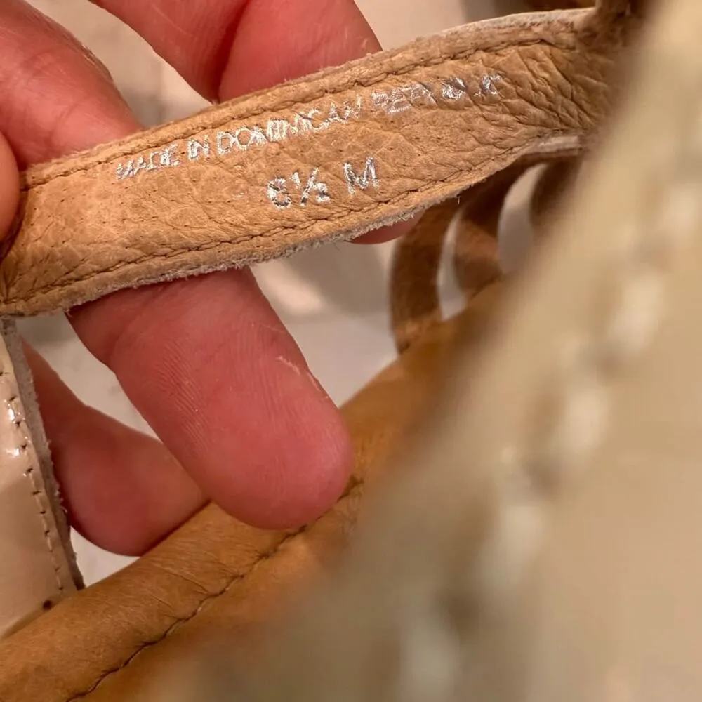 Nurture by Lamaze Slingback Flower Leather Sandals Women's 8.5M Beige Comfort Size 8.5 - Image 10