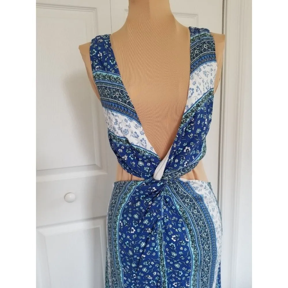 Sage The Label Womens Floral Print Midi Cutout Sleeveless Sheath Dress Size XS - Image 2