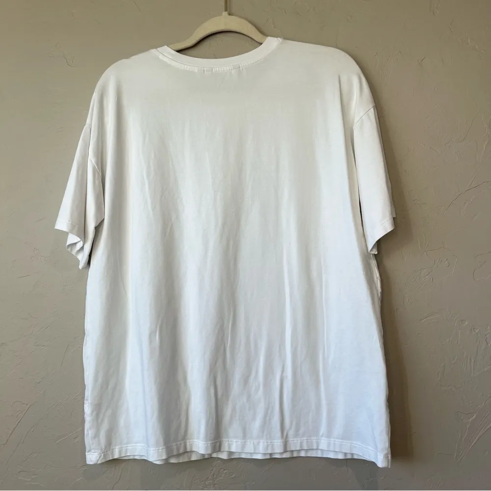 soft surroundings M Top Boho Embroidered eyelett Boho Floral costal beach tshirt - Image 11