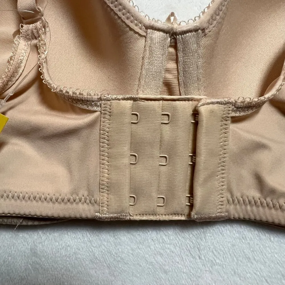 Delimira Lined Underwire Bra Size 34C NEW Neutral Minimalist Intimates Stretch Tan - Image 4