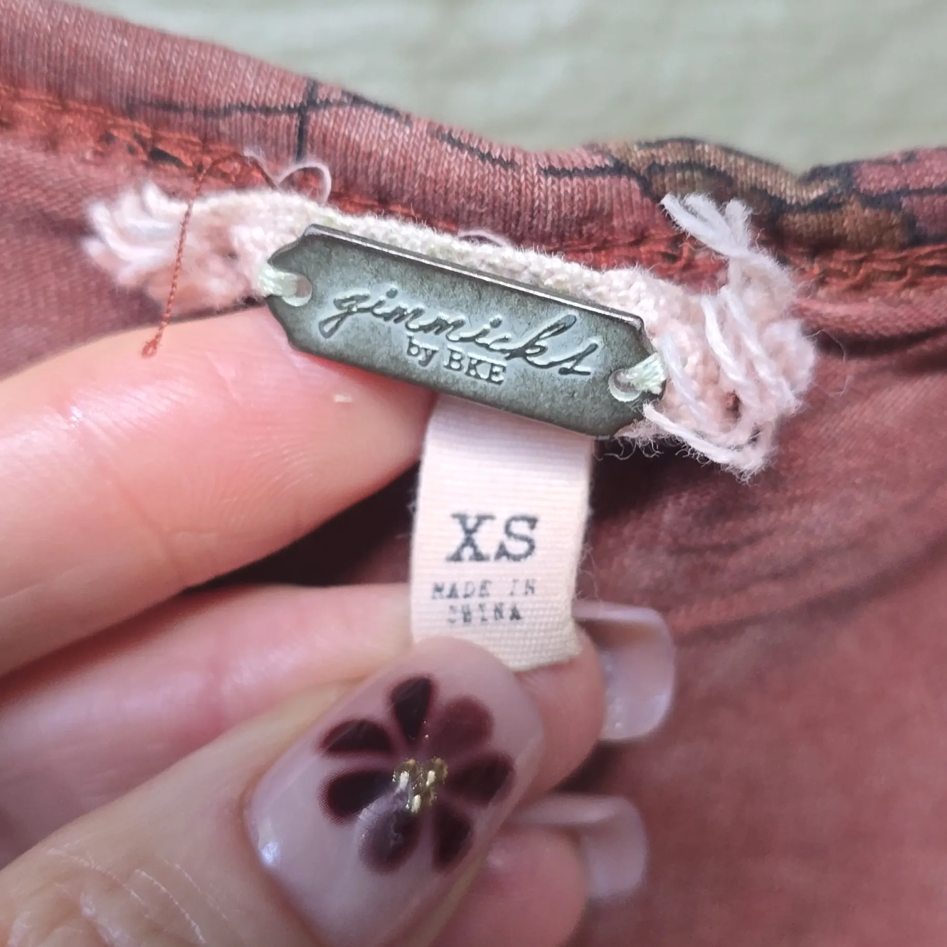 Buckle BKE Ginmicks Boho Crochet Lace Fringe Summer Tank top Xs - Image 6