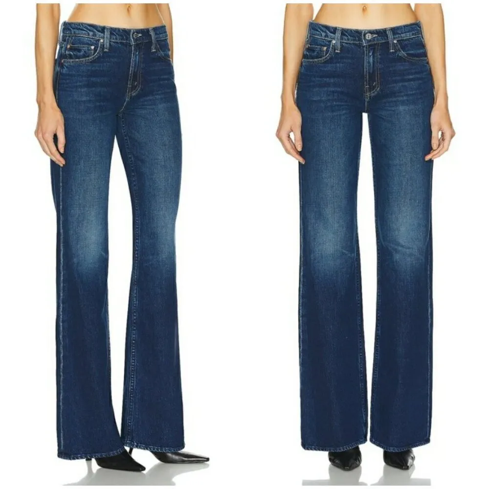 💕MOTHER SUPERIOR💕 The Bookie Heel Jeans ~ Did You Bring Me Anything? 33 NWT Blue - Image 8