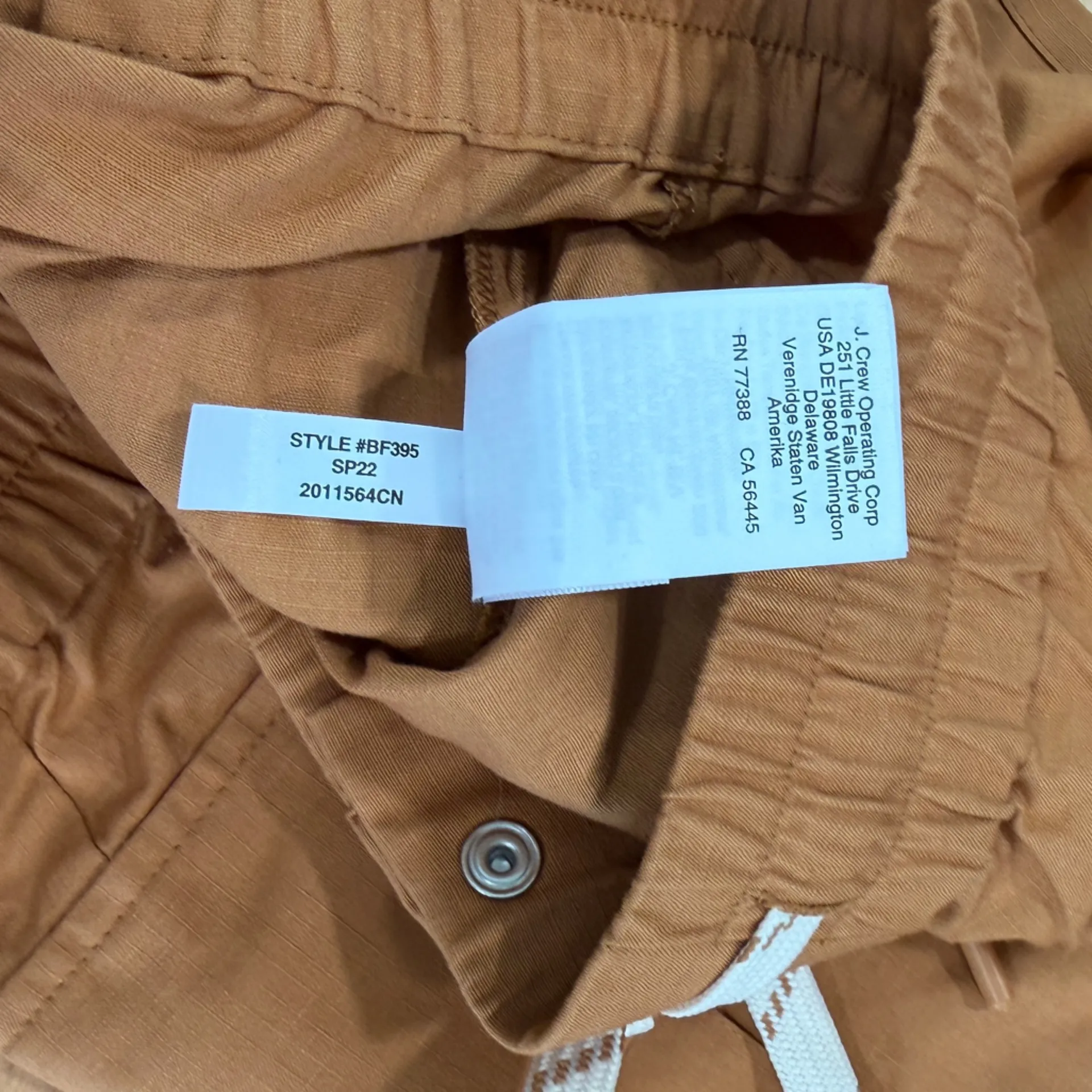 J.Crew  Pull On cargo short NWT Size Small Tan Pink - Image 8