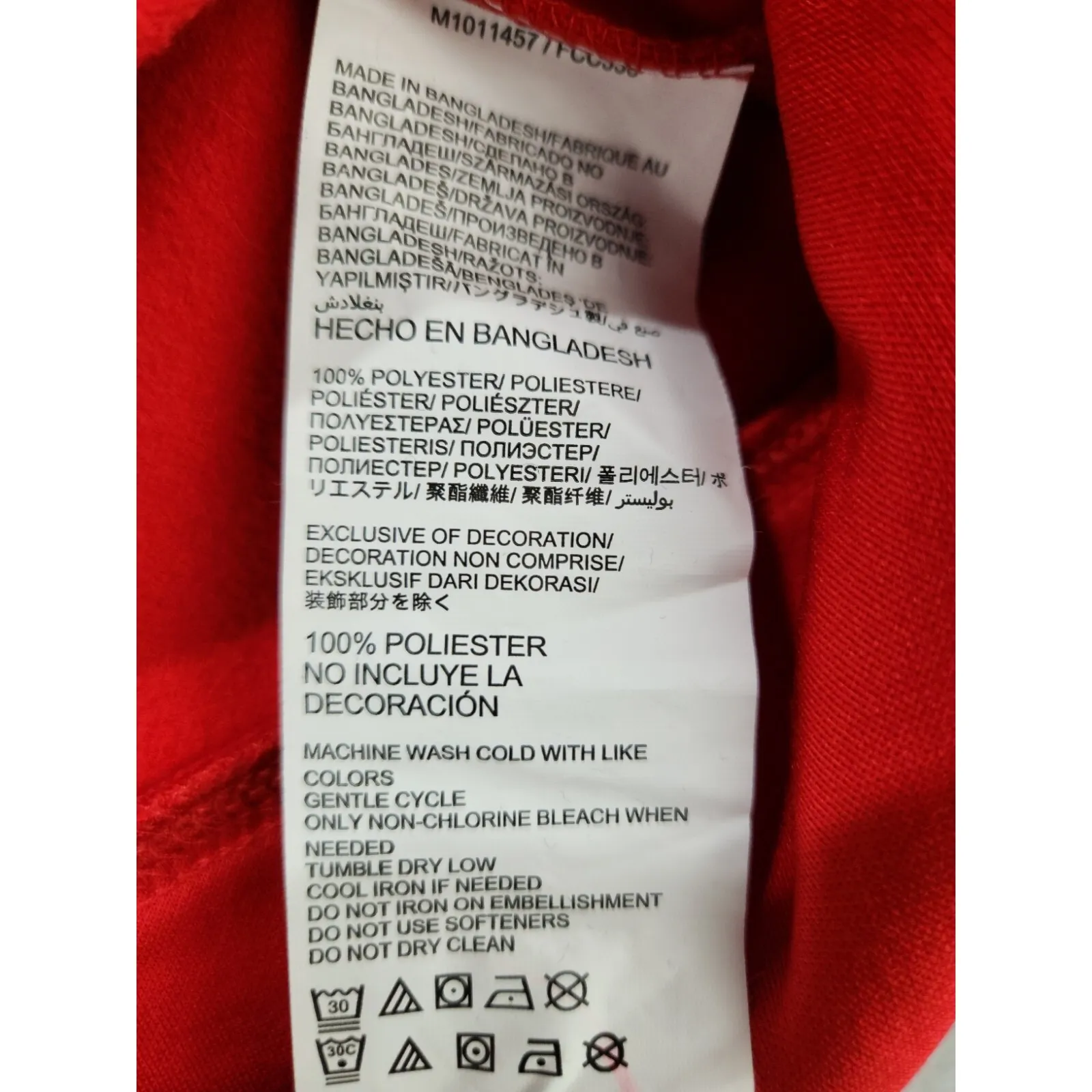 Wisconsin Badgers University‎ Red Team Pullover Hoodie Football  Sz XL - Image 6