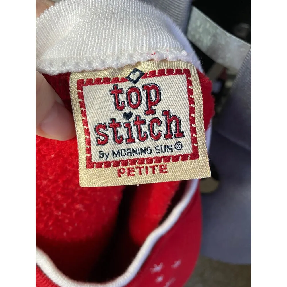 let it snow somewhere else! cat sweatshirt vintage Red Size XL - Image 4