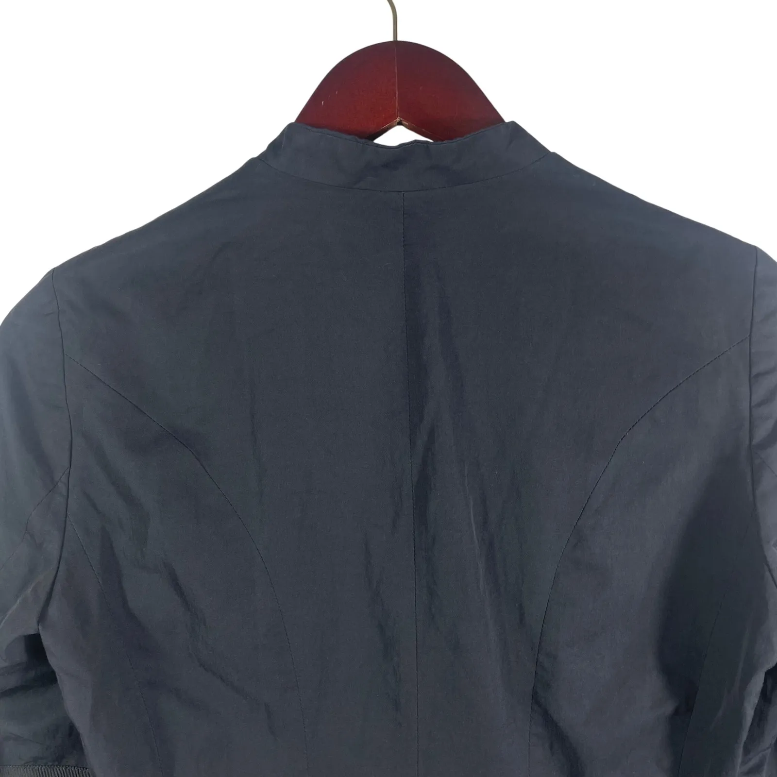 Dries Van Noten Black Sheer Sleeve Jacket Women's Size 38 Made in‎ Belgium - Image 9