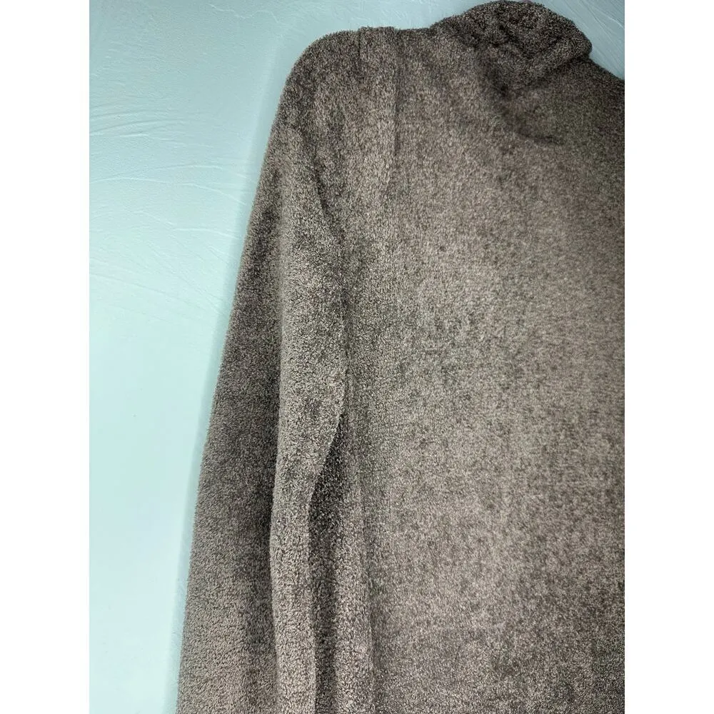 Barefoot Dreams Cardigan Size S/M Small Medium Taupe Soft Warm Cozy Winter - Image 3